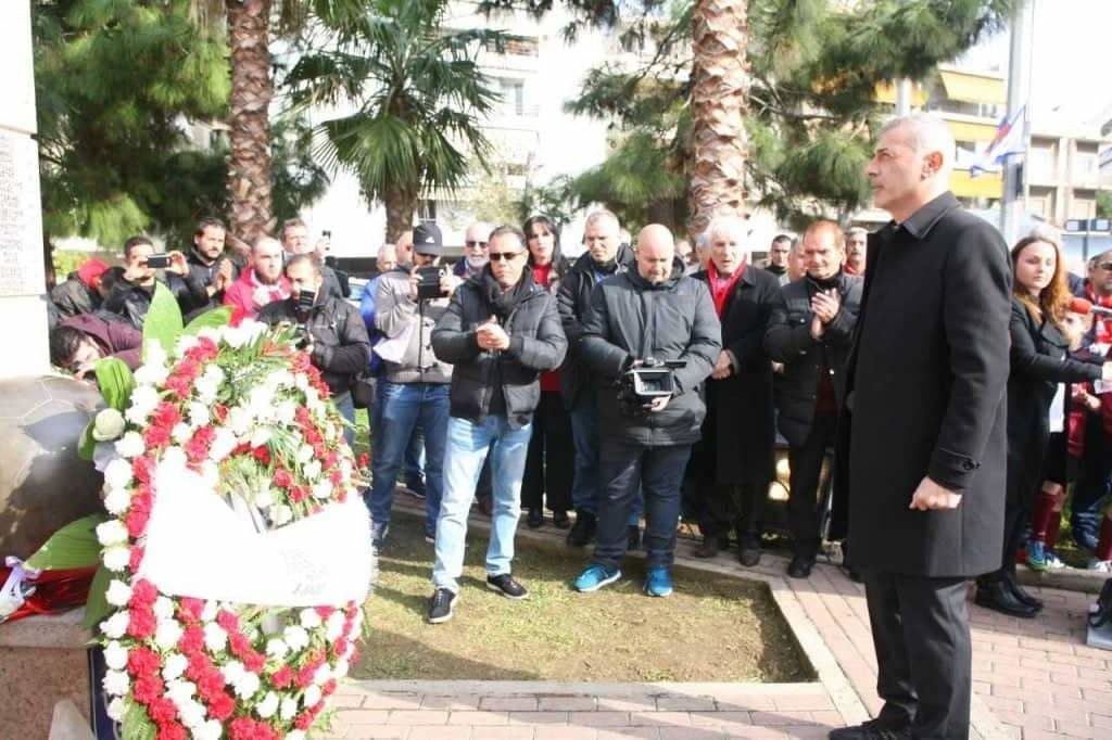 Ο Δήμος Πειραιά «παρών» στο μνημόσυνο για τα θύματα της Θύρας 7!