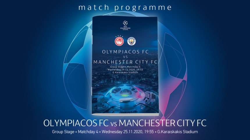 Στον αέρα το Match Programme για το Ολυμπιακός – Μάντσεστερ Σίτι!