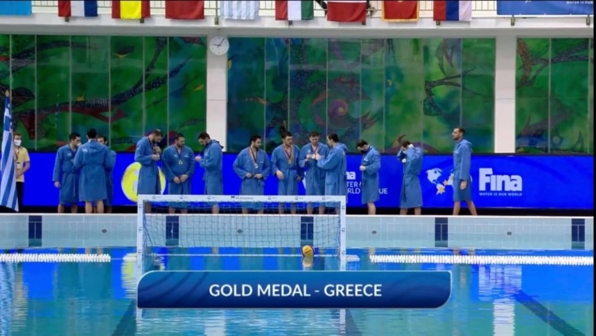 Πρώτη η Ελλάδα στην Ευρώπη (νίκη με 12-7 επί του Μαυροβουνίου)