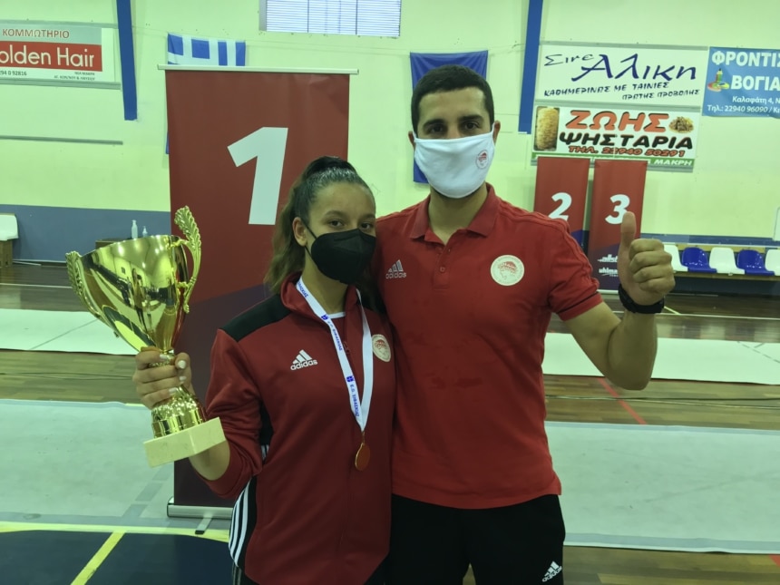 Ολυμπιακός: Πρωταθλήτρια Ελλάδας στις Νεάνιδες η Γαζεπίδη