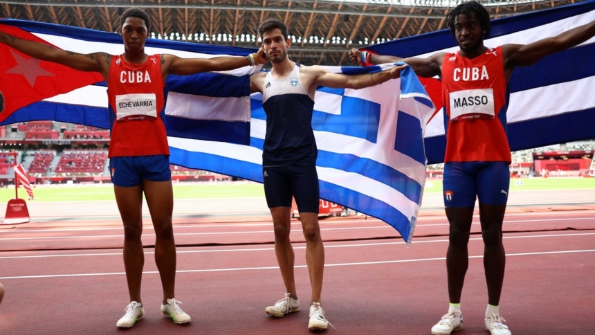 ΧΡΥΣΟΣ Ολυμπιονίκης στο μήκος ο Μίλτος Τεντόγλου με 8,41!
