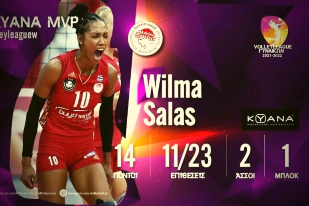 Volley League Γυναικών: Κορυφαία και MVP της 10ης αγωνιστικής η Σάλας (vid)