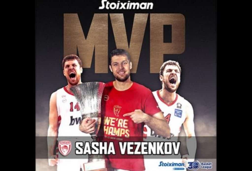 Basket League: MVP ο Σάσα Βεζένκοφ για φέτος!