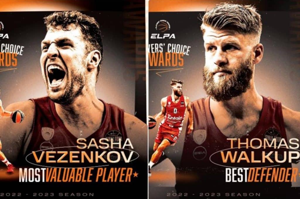 EuroLeague: MVP ο Βεζένκοφ και κορυφαίος αμυντικός ο Γουόκαπ σύμφωνα με την Ένωση Παικτών! (pics)